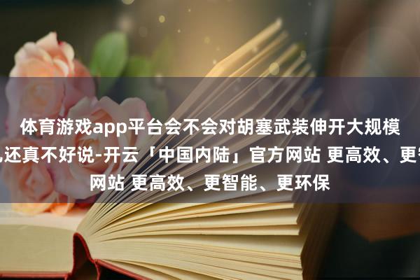 体育游戏app平台会不会对胡塞武装伸开大规模报复?这事儿还真不好说-开云「中国内陆」官方网站 更高效、更智能、更环保